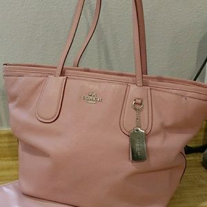 Coach baby bag in pink